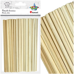 PATYCZKI DREWNIANE OKRĄGŁE DEKORACYJNE 16 x 0,5 cm 50 SZTUK TITANUM