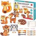 ZESTAW DO SZYCIA KREATYWNY FILCOWE WYSZYWANKI LEŚNE ZWIERZĘTA DIY ASKATO
