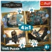 PUZZLE 4w1 JAK WYTRESOWAĆ SMOKA SZCZERBATEK UKŁADANKA 34678 TREFL
