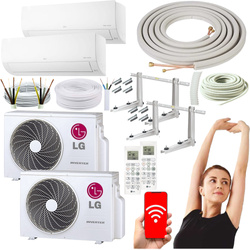 KLIMATYZATOR ŚCIENNY LG STANDARD 2 WiFi 3,5kW ZESTAW DO MONTAŻU 3MB - 2 szt