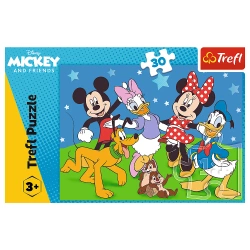 PUZZLE 30 ELEMENTÓW MYSZKA MIKI MYSIE SPRAWY UKŁADANKA - 18309 TREFL