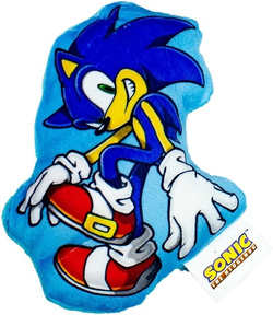 SONIC THE HEDGEHOG PODUSZECZKA MIĘKKA PLUSZAK MASKOTKA MIŁA W DOTYKU 15 cm