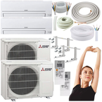 KLIMATYZATOR MITSUBISHI HR MSZ-HR35VF 3,4kW + ZESTAW DO MONTAŻU 3MB - 2 szt