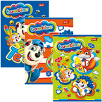 ZESZYT BAMBINO A5 3-LINIA DWUKOLOROWA 16 KARTEK SZKOLNY LAMINOWANY - 3 szt.