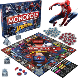 MONOPOLY GRA EKONOMICZNA PLANSZOWA SPIDER-MAN MARVEL HASBRO WERSJA POLSKA