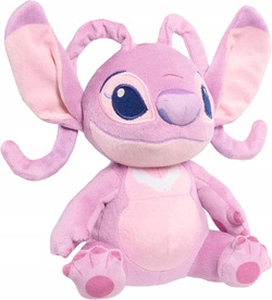 STITCH PLUSZAK MASKOTKA INTERAKTYWNA ANGEL RÓŻOWA ZAPACHOWA DŹWIĘK 15 cm
