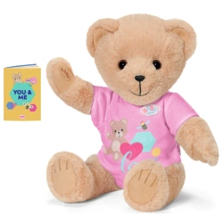 BABY BORN MIŚ PLUSZOWY NIEDŹWIADEK MASKOTKA PRZYTULANKA Z NAJLEJKAMI RÓŻOWY