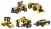 KLOCKI KONSTRUKCYJNE BULDOŻER POJAZD BUDOWLANY 10 MODELI CLEMENTONI