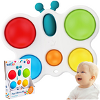 POP IT ZABAWKA SENSORYCZNA DO WCISKANIA MOTYLEK KOLOROWY KONTRASTOWY 6m+