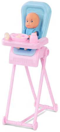 LALKA NATALIA RODZICE Z DZIDZIUSIEM KEN KARMIENIE