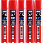 WKŁADY DO OŁÓWKA AUTOMATCZNEGO GRAFITY 0.5mm HB PENTEL AIN STEIN - 5 szt.