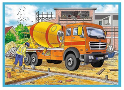 PUZZLE 4W1 DUŻE MASZYNY BUDOWLANE 34353 - TREFL