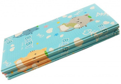 MATA PIANKOWA SKŁADANA DWUSTRONNA KOTKI LONDYN