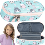 PIÓRNIK SZKOLNY SASZETKA USZTYWNIONA ST.RIGHT MAJEWSKI CHARMING CATS KOTY