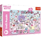 PUZZLE 300 ELEMENTÓW HELLO KITTY CUKIERKOWY ŚWIAT UKŁADANKA 23031 TREFL