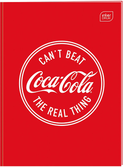 ZESZYT A4 W KRATKĘ 60 KARTEK SZKOLNY Z MARGINESEM COCA COLA INTERDRUK