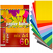 PAPIER KOLOROWY KRESKA FORMAT A4 60 KARTEK 12 KOLORÓW 210g
