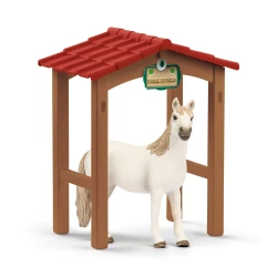 SCHLEICH FARM WORLD WIZYTA W OTWARTEJ STAJNI KONIE BOKSY FIGURKI 72116
