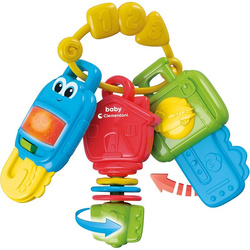 ELEKTRONICZNE KLUCZYKI INTERAKTYWNE GRYZAK ŚWIATŁO DŹWIĘK CLEMENTONI BABY