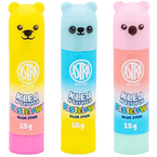 KLEJ SZKOLNY W SZTYFCIE 15g ZWIERZĄTKA MISIE ZMYWALNY ASTRA  - 3 sztuki