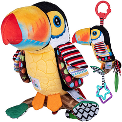 ZAWIESZKA DO WÓZKA ŁÓŻECZKA PTAK TUKAN IWO SENSORYCZNA KOLOROWA BALIBAZOO