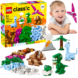 LEGO CLASSIC KREATYWNE DINOZAURY KLOCKI KONSTRUKCYJNE 450 el. 11041