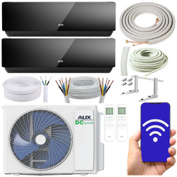 KLIMATYZATOR ŚCIENNY AUX MULTISPLIT J-SMART ART 2 x 2,7 kW WIFi ZESTAW 3MB