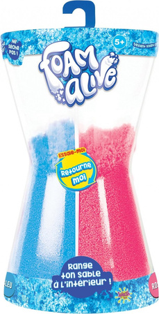 FOAM ALIVE PIASEK KINETYCZNY MAGICZNA MASA PLASTYCZNA RÓŻOWO NIEBIESKA