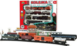 MEGA KOLEJKA ELEKTRYCZNA LOKOMOTYWA I WAGONY 449CM
