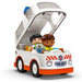 LEGO DUPLO KARETKA Z KIEROWCĄ AMBULANS POGOTOWIE RATOWNIK DUŻE KLOCKI 10447