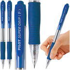 DŁUGOPIS AUTOMATYCZNY OLEJOWY WKŁAD PILOT SUPER GRIP NIEBIESKI - 2 sztuki