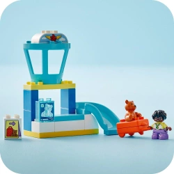 LEGO DUPLO PIERWSZY RAZ NA LOTNISKU SAMOLOT PILOT MIŚ DUŻE KLOCKI 10443