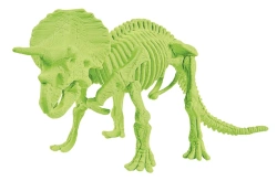 WYKOPALISKA SKAMIENIAŁOŚCI DINOZAUR TRICERATOPS FLUORESCENCYJNY CLEMENTONI