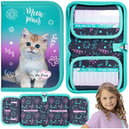 PIÓRNIK SZKOLNY DWUKLAPKOWY MAJEWSKI MY LITTLE FRIEND KITTY PARTY