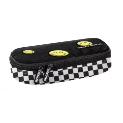 PIÓRNIK SZKOLNY SASZETKA USZTYWNIANA PASO SMILEY WORLD SZACHOWNICA EMOJI