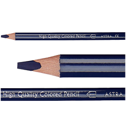 KREDKA ASTRA TRÓJKĄTNA OŁÓWKOWA JUMBO GRUBA W DREWNIE GRANATOWA - 10 szt.
