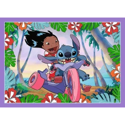 PUZZLE 4W1 LILO & STITCH SZALONY DZIEŃ 34633 TREFL