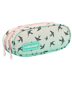 PIÓRNIK SZKOLNY SASZETKA HEAD PASTELOWE OMBRE EFFECT JASKÓŁKI TANIEC