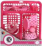 NACZYNIA KUCHENNE Z SUSZARKĄ GARNKI ŁYŻKA KOSZYK