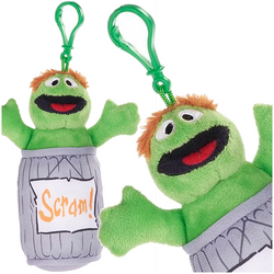 MASKOTKA ULICA SEZAMKOWA OSKAR ZRZĘDA PLUSZAK ZAWIESZKA BRELOK 16 cm