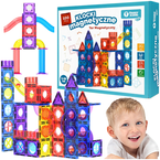 KLOCKI MAGNETYCZNE KONSTRUKCYJNE EDUKACYJNE BUDOWLANE 100 el. MAGNESY