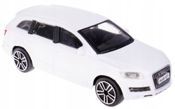 AUDI Q7 BIAŁE METALOWE AUTO SUV MODEL KOLEKCJONERSKI BBURAGO 1:43