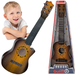 GITARA AKUSTYCZNA 6-STRUNOWA DLA DZIECI Z KOSTKĄ CIEMNA INSTRUMENT MUZYCZNY