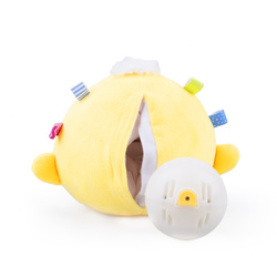 SKACZĄCY KURCZAK INTERAKTYWNY PIŁKA ODTWARZA DŹWIĘKI NAGRYWA MÓWI PL DUMEL