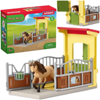 SCHLEICH FARM WORLD BOKS DLA KUCA ISLANDZKIEGO KONIK STAJNIA FIGURKA 42609