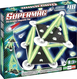 KLOCKI MAGNETYCZNE SUPERMAG CLASSIC GLOW 48 EL