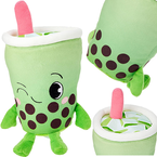 MASKOTKA BUBBLE TEA ZIELONA HERBATA PLUSZAK FUNKO KUBEK ZE SŁOMKĄ 22 CM