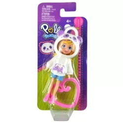 POLLY POCKET FIGURKA LALECZKA ZAWIESZKA UBRANKO BLUZA PANDA MATTEL