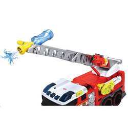 STRAŻ POŻARNA WÓZ STRAŻACKI Z DRABINĄ LEJE WODĘ ŚWIATŁO DŹWIĘK DICKIE TOYS