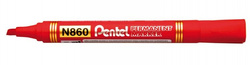 MARKER PERMANENTNY ŚCIĘTY PENTEL N860 - CZERWONY